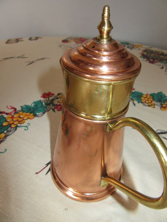 Vintage copper coffee machines