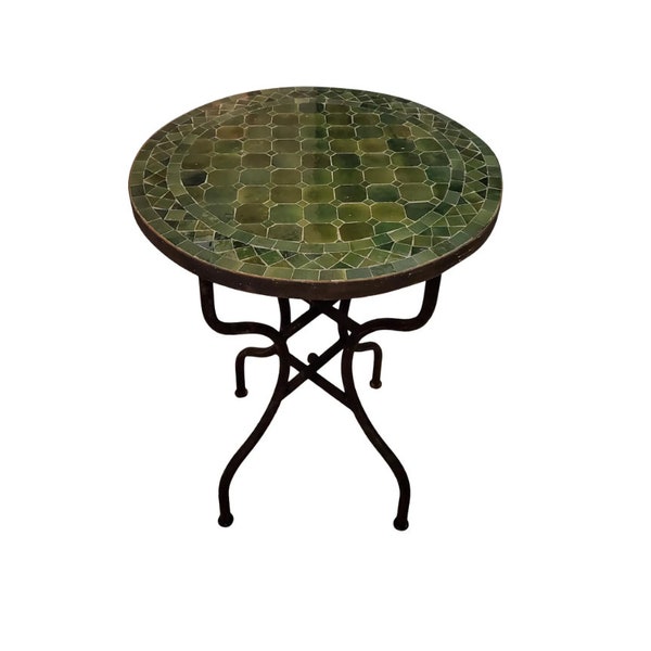 Mosaic Table : mosaic coffee table Moroccan outdoor dining Table mosaic bistro patio table art end table round side dining outdoor table