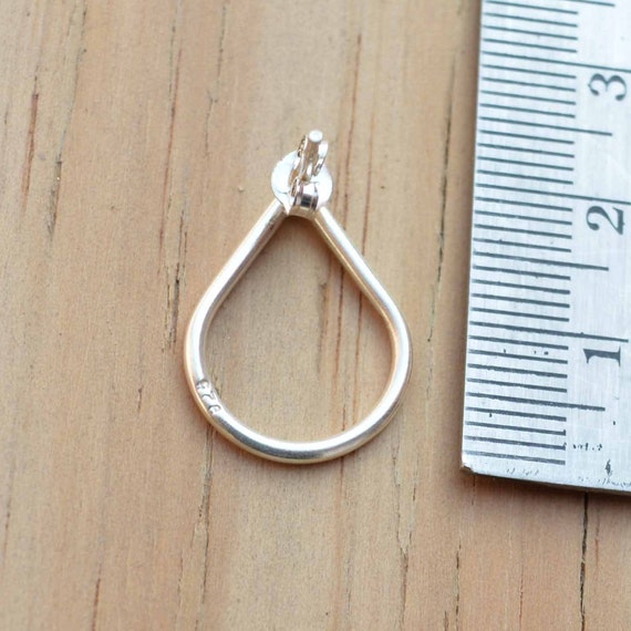 Orecchini a goccia minimalisti in argento sterling: gioielli artigianali fatti a mano - Italia