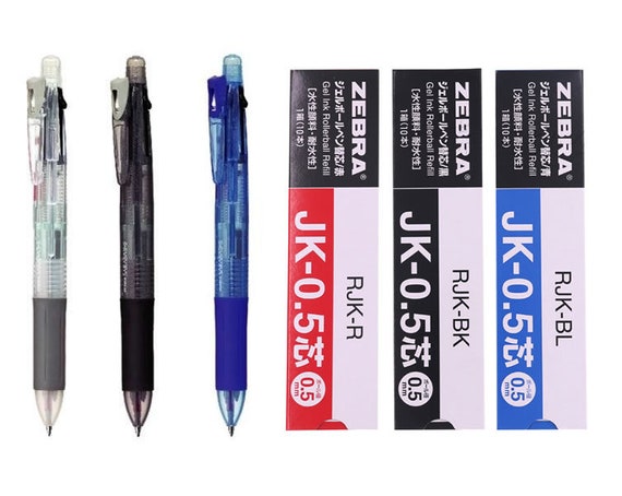 Value Set Zebra Sarasa 3s Sj3 Transparent Black And Blue Etsy