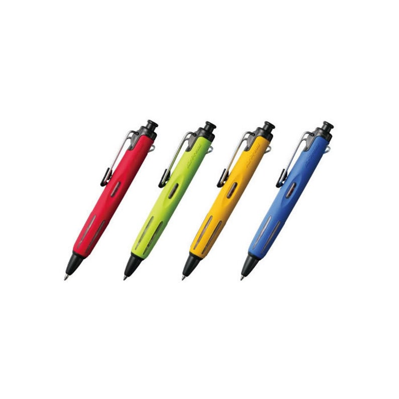 Pack of 4 4pcs Set - Assorted Barrel Tombow AirPress BC-AP 0.7mm Short Barrel Ballpoint Pens
