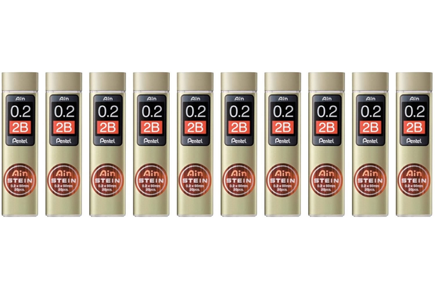10tubes Xmas Pentel C279-2B Ain Stein 0.9mm Refill Leads 10tubes Xmas Pentel C279-2B Ain Stein 0.9mm Refill Leads