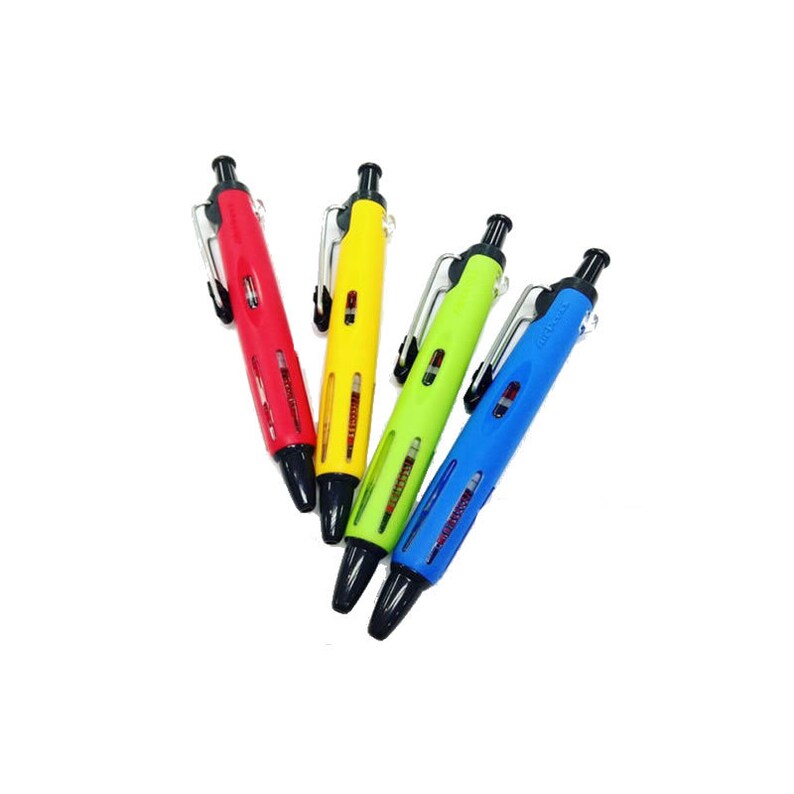 Pack of 4 4pcs Set - Assorted Barrel Tombow AirPress BC-AP 0.7mm Short Barrel Ballpoint Pens