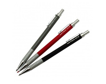 3pcs Full Set - Uni FiELD M20-700 2H/HB/Red 2.0 mm Mechanical Drafting Pencils