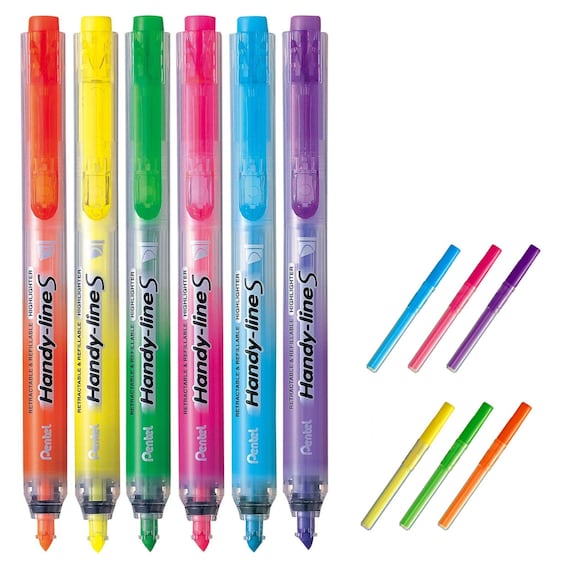 Pentel SLR3 Handy-line S Highlighter Refills 12pcs Yellow