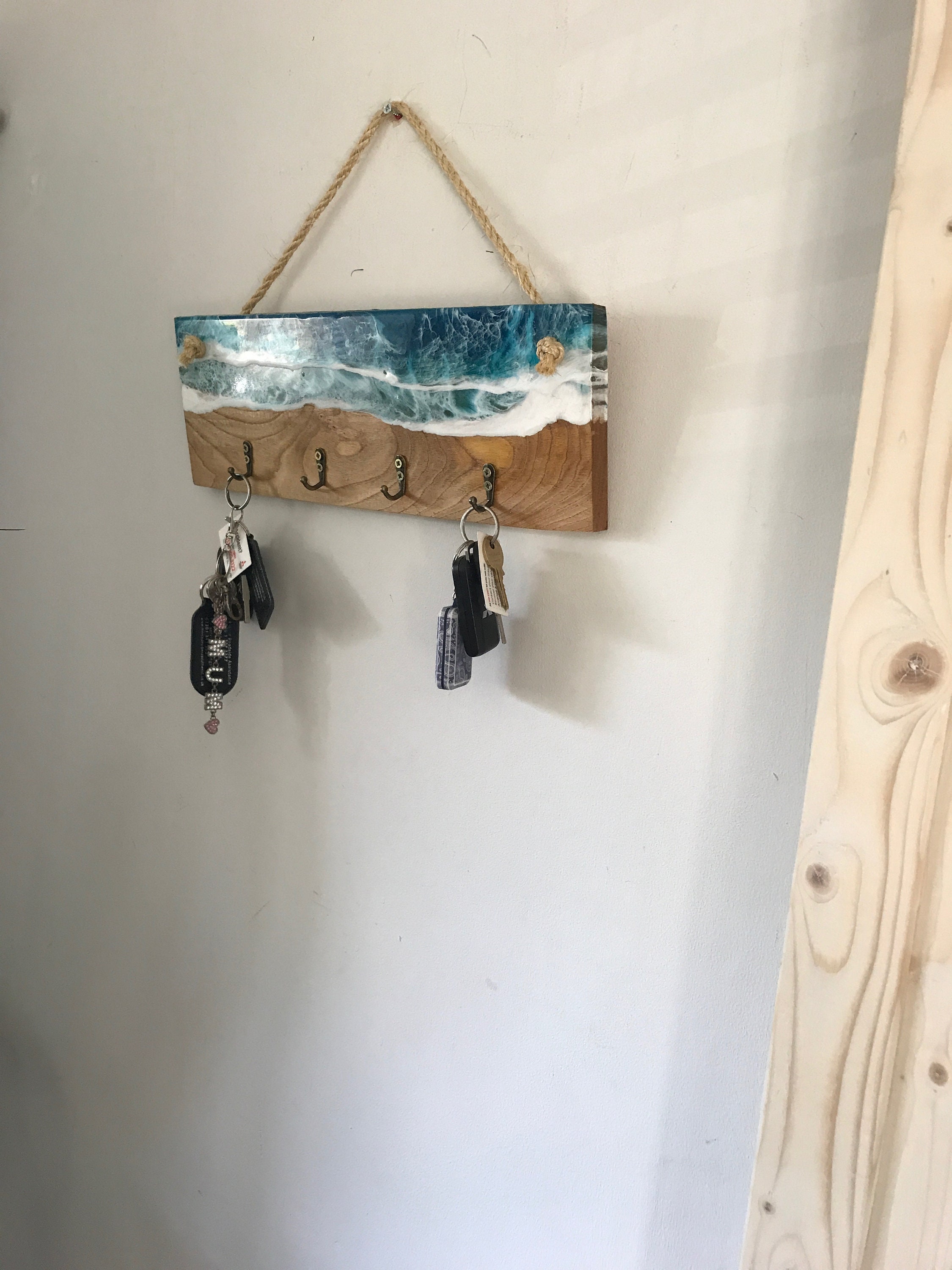 Resin Beach/ocean Wave Key Rack - Etsy UK