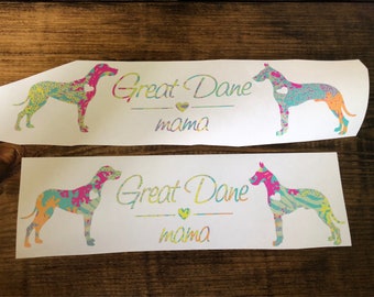 Great Dane Mama Decal