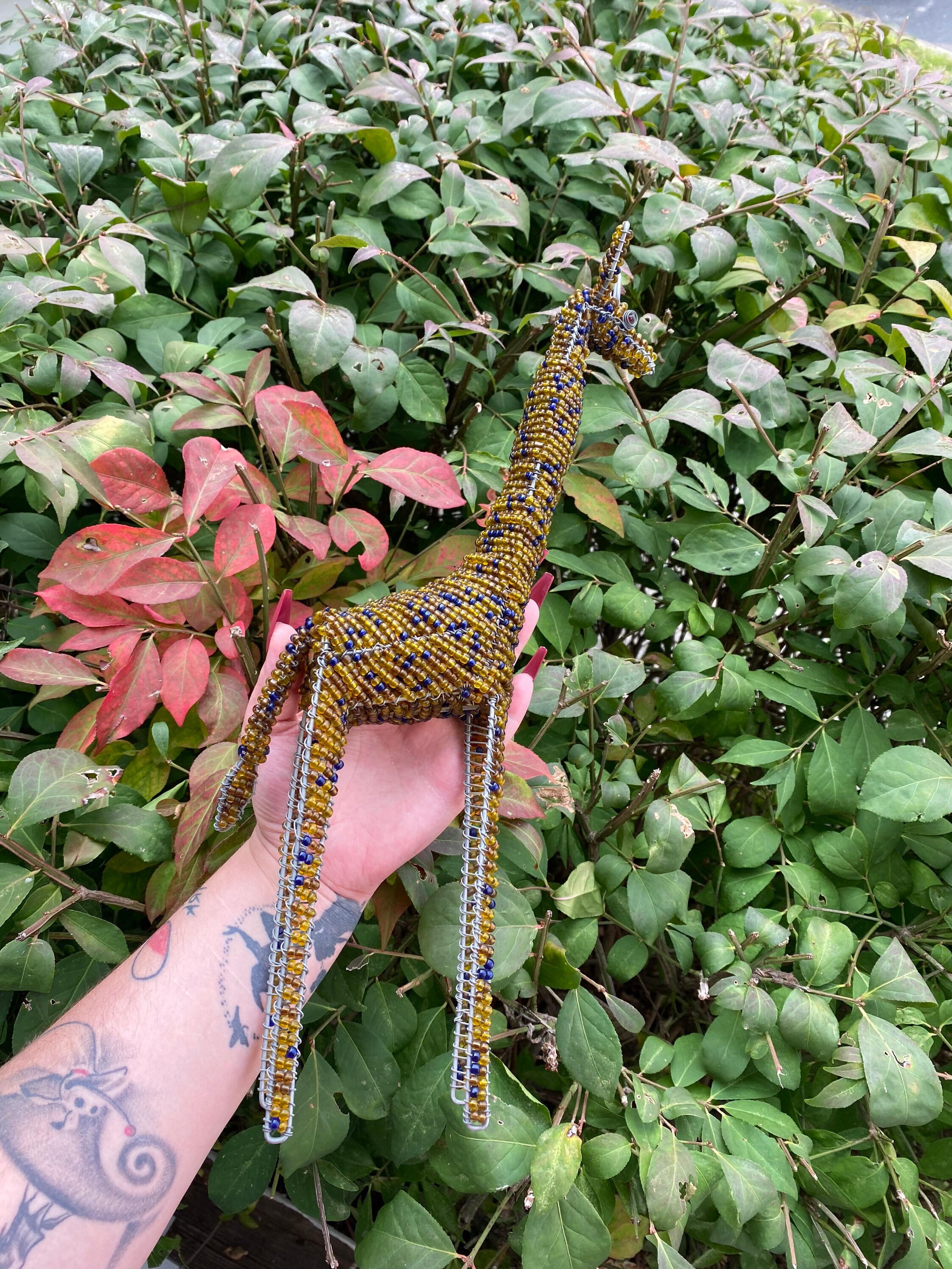 Zimbabwean Hand Wire Wrap Giraffe sculpture Etsy