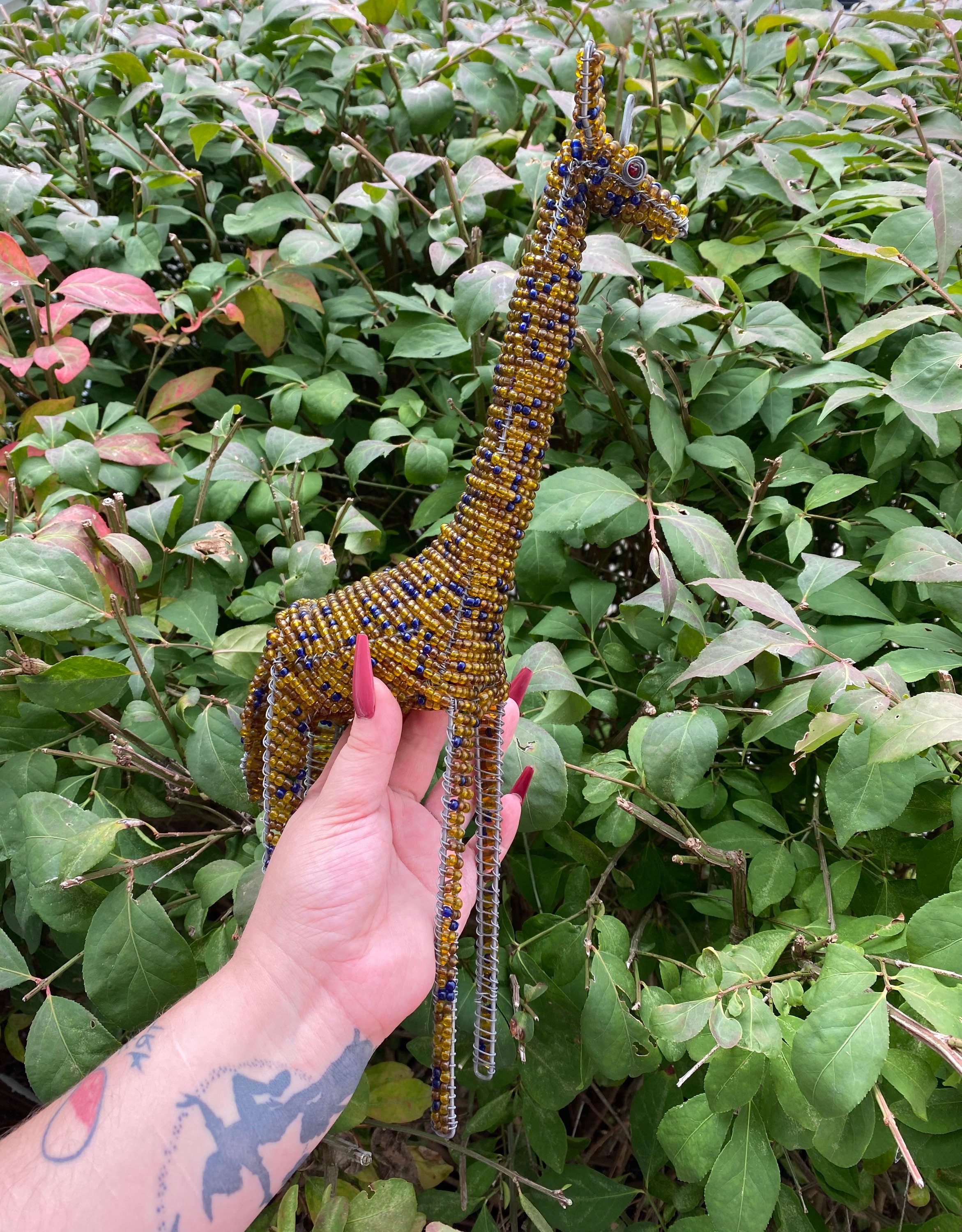 Zimbabwean Hand Wire Wrap Giraffe sculpture Etsy