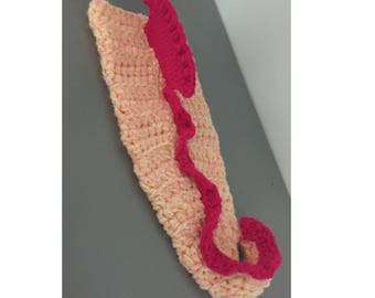 Crochet Seahorse Tail Blanket Pattern, customisable sizing from baby to adult based on waist measurement