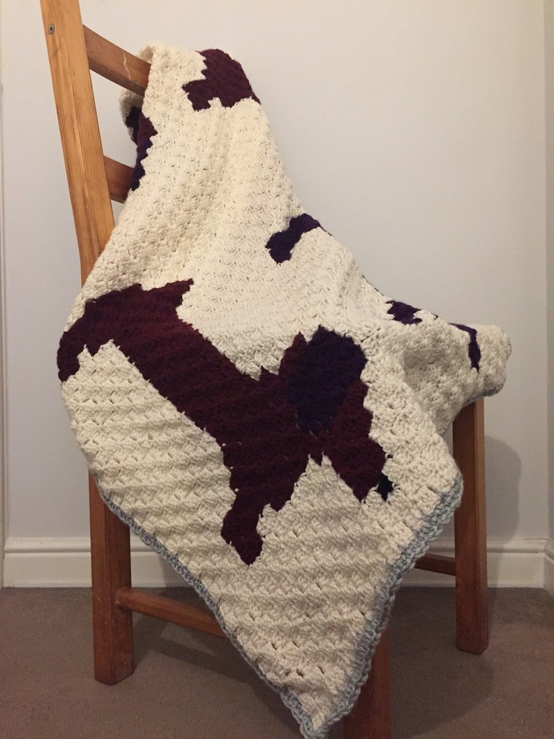 Crochet Corner To Corner C2C Dachshund Dog Blanket Pattern 3 Etsy