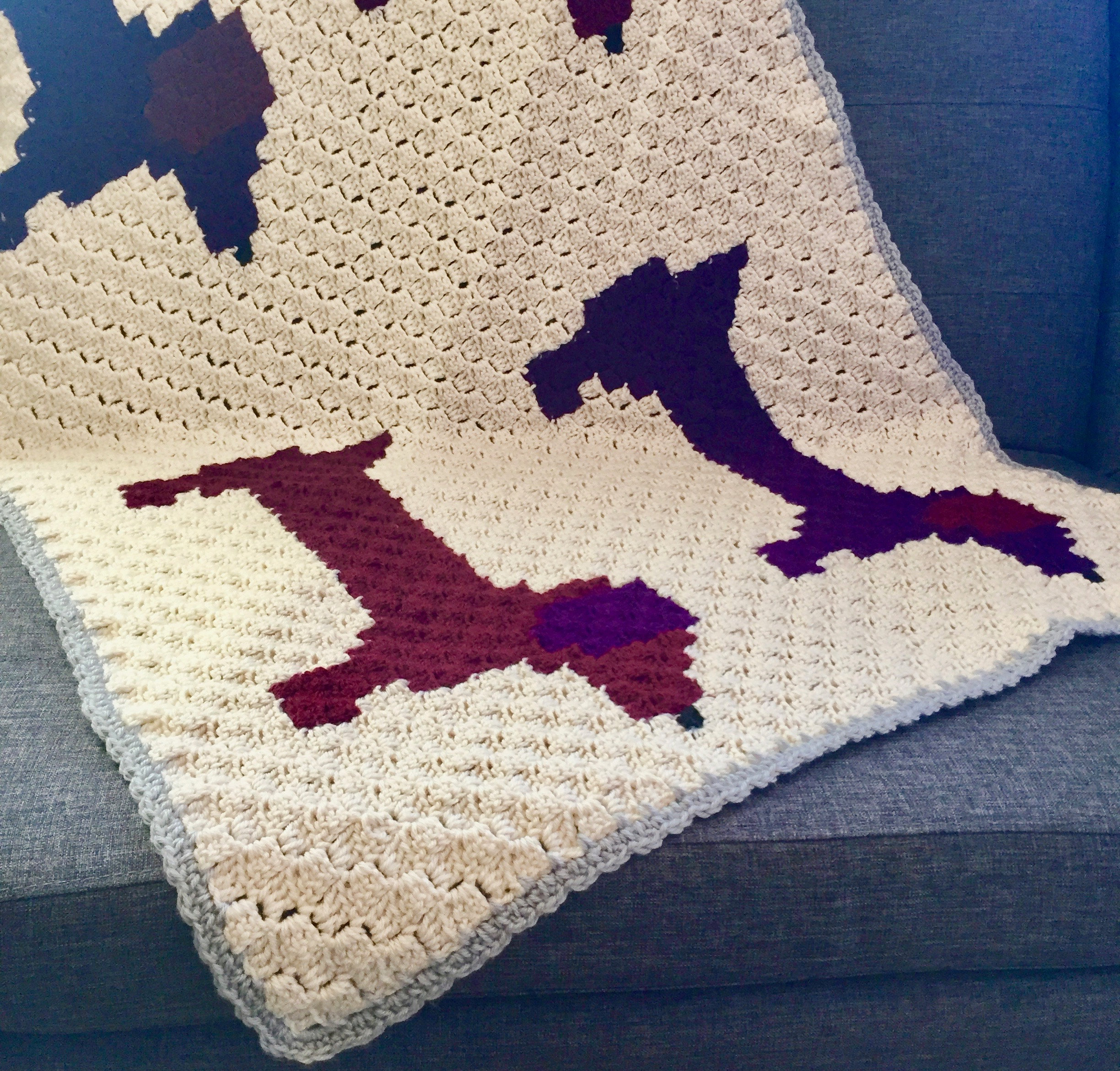 39 Dachshund Crochet Patterns to Stitch for Gifts, Decor, and Everyday Cuteness 28 Crochet Corner To Corner (c2c) Dachshund Dog Blanket