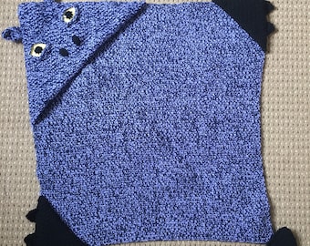 Hooded Dragon Crochet Blanket Pattern (2 Sizes)