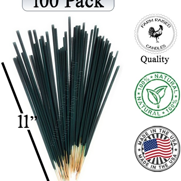Mosquito Repellent Outdoor Patio 100 Pack - All Natural USA Made -  Mintronella Gnats Sticks Outdoor Patio Camping Essentials, Patio Decor