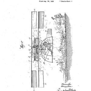 1925 Flying Machine U.S. Patent 1,526,657 sprk.plug image® card image 4