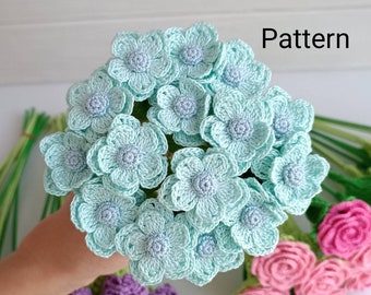 Crochet flower PATTERN. Crochet wedding bouquet. Crochet for gift. Easy crochet PDF.