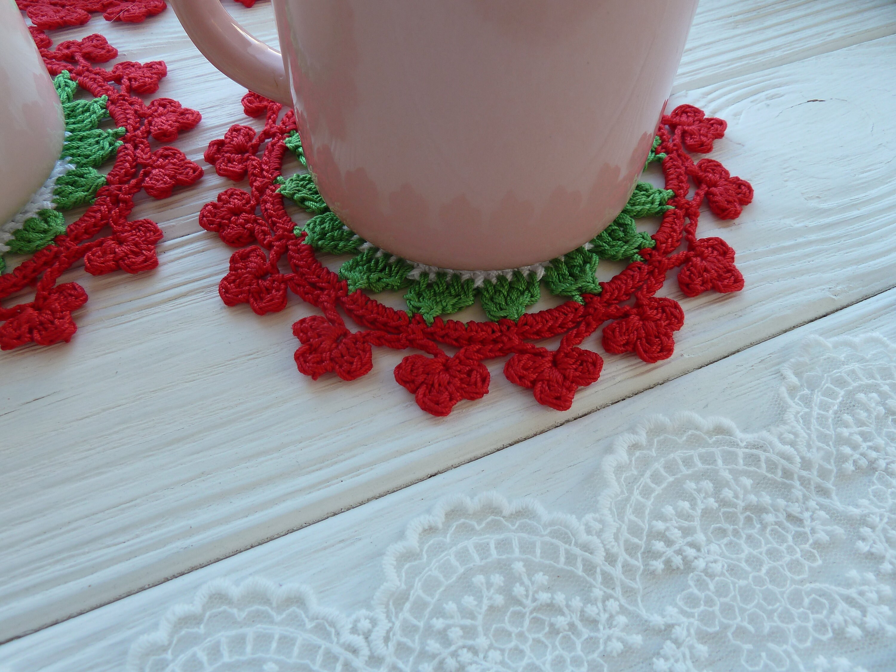 Crochet Coaster PATTERN. Crochet Kitchen Decor. Crochet Doily Etsy