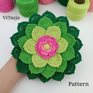 Crochet Pattern for Leaf Arrangement. Crochet panno for home decor. Autumn decoration. Decor for the wall. Decorating the pillow.