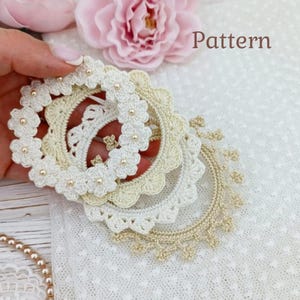 Crochet Frame Pattern PDF, Crochet Ornament, Wedding Crochet Pattern, Crochet Wreath, Wall Decor, Crochet Miniature, Pattern step by step