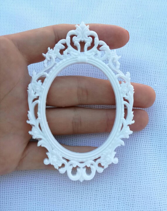 Oval plastic frame Etsy