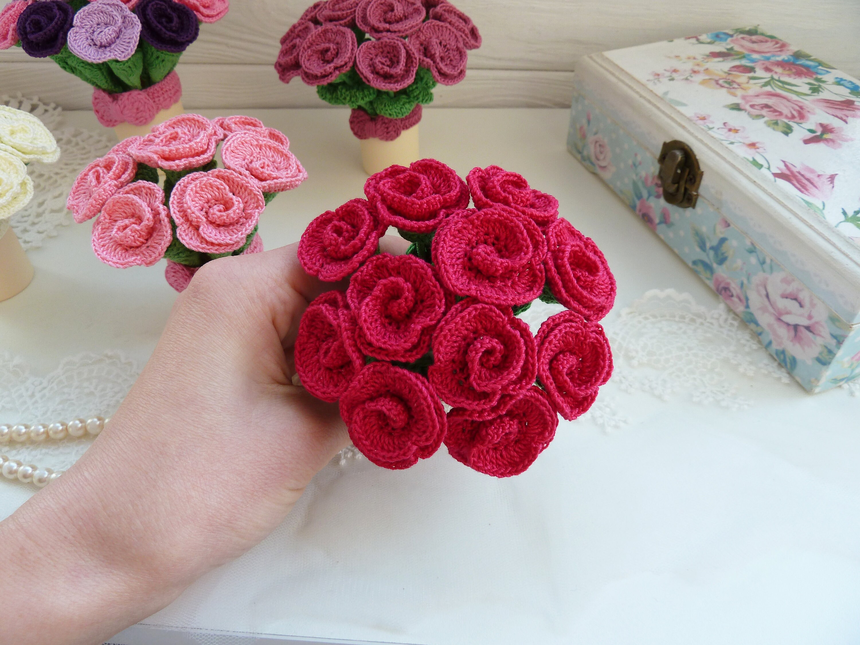 Crochet Bouquet PATTERN. Crochet Flowers Pattern. Wedding Etsy UK