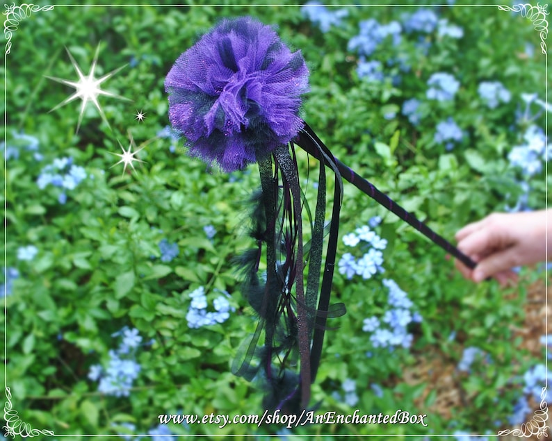 MALEFICENT Inspired Royal Scepter and Fairy Wand for Girls Dressup and Flower Girl for Disney Flower Girl Gift Sleeping Beauty Yzma Ursula