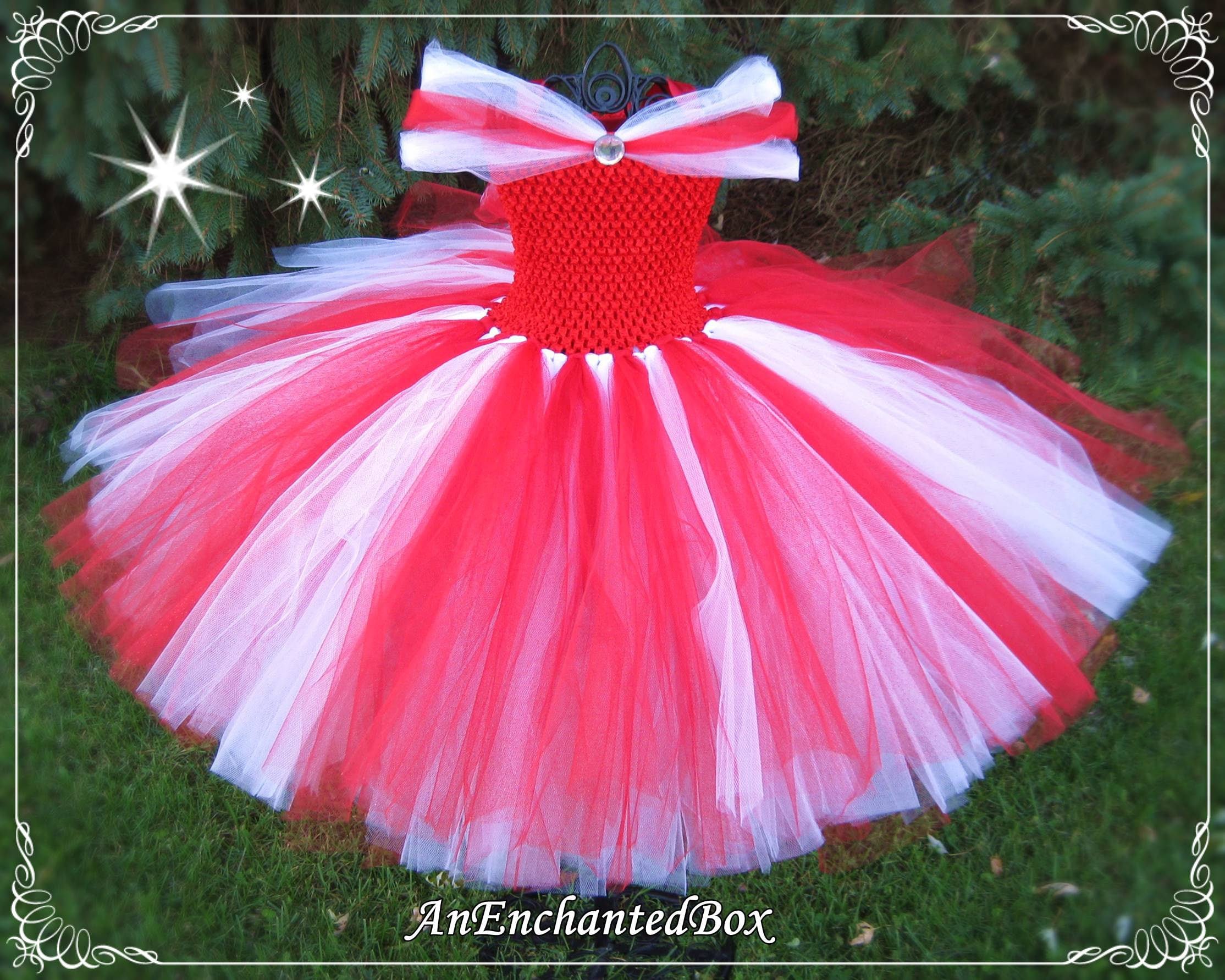 DIY CANDY CANE Inspired Princess Dress Kit for Girls Dressup Etsy