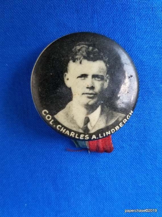 Charles A Lindbergh Pin, American Aviator, Author