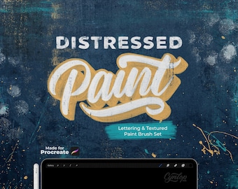 Distressed Paint Brush Set for Procreate