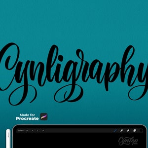 Cynligraphy Procreate Brush for Digital Calligraphy Lettering (Digital Download)