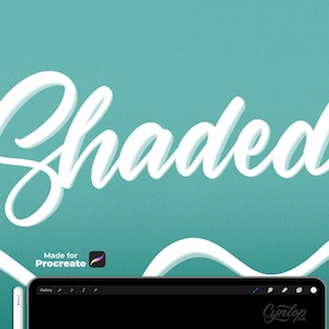 シェーディングされた Procreate ブラシ、ブラシレタリング、カリグラフィー、Procreate ブラシ、Procreate ブラシ、Procreate ブラシ、iPad レタリング