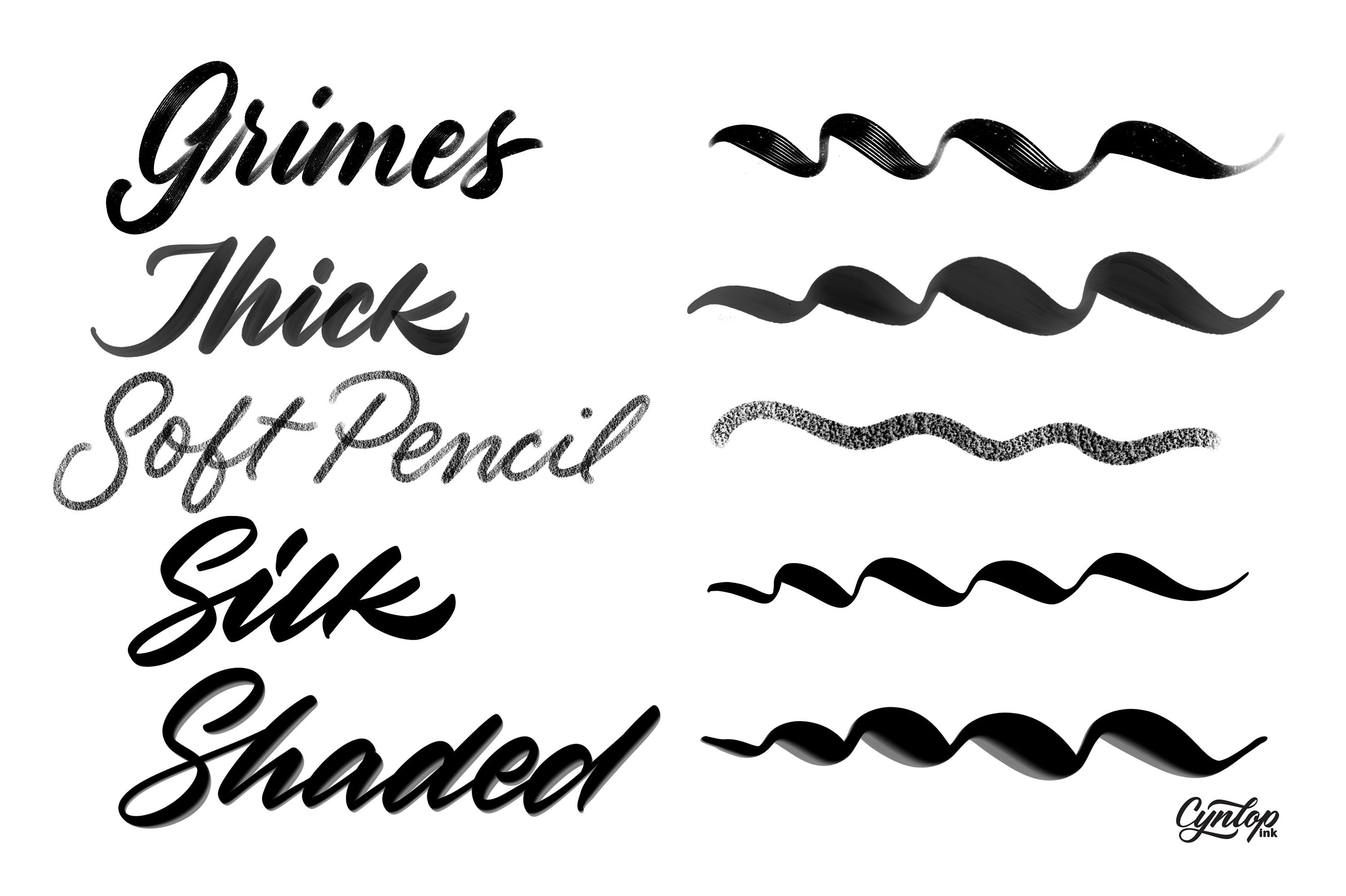 Procreate Lettering Brush Pack 2 10 Brushes