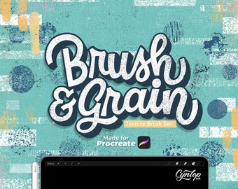 Brush & Grain Procreate Texture Brush Set
