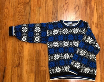 Cotton Ski Sweater - Etsy