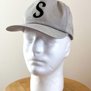 Vintage S Hat, Baseball Cap, Adjustable, Snapback, Initials