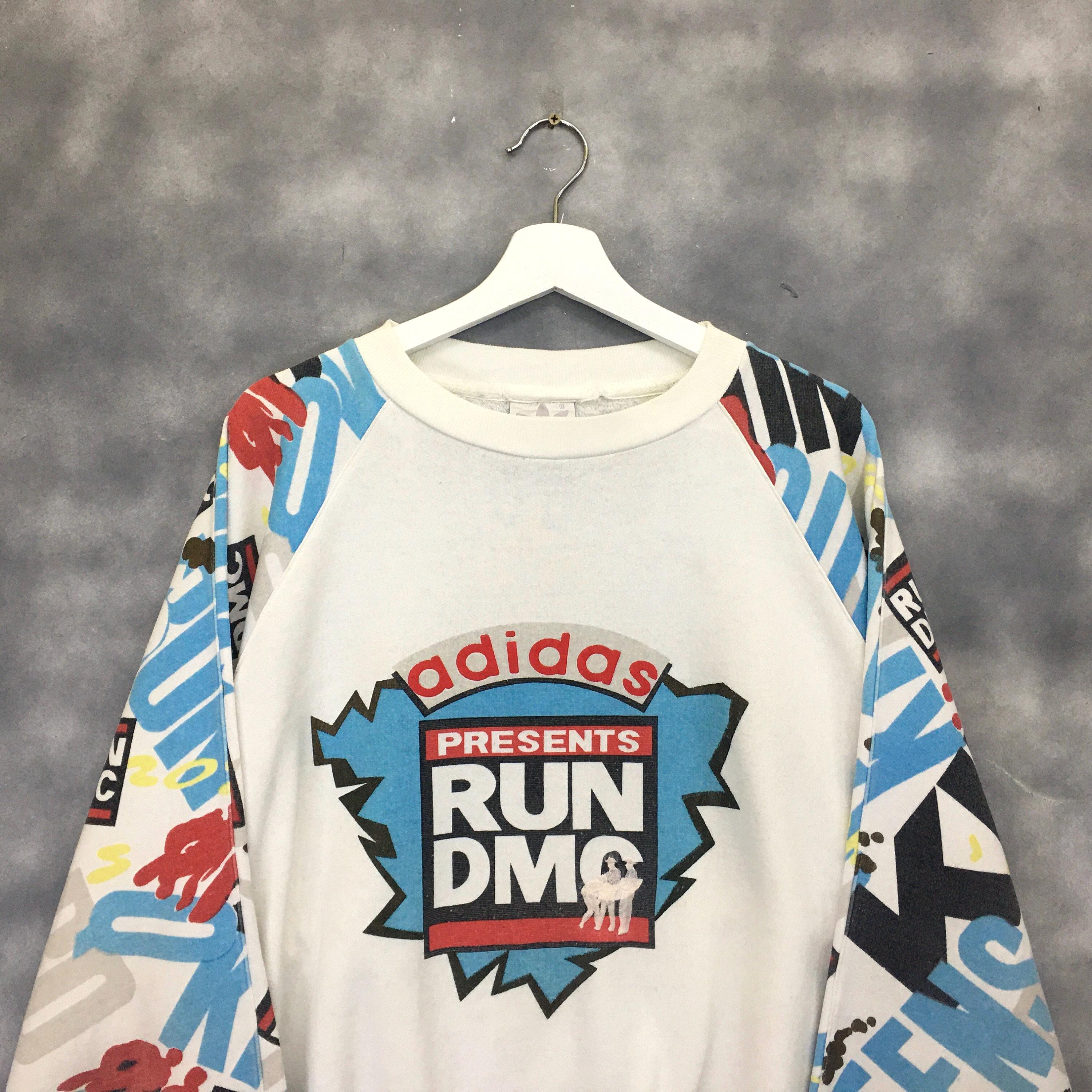 Free Shipping Rare !!! Vintage Adidas Run DMC Hollis Crew Free Shipping Rare !!! Vintage Adidas Run DMC Hollis Crew