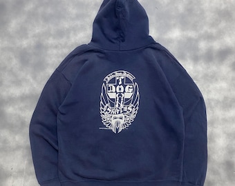 Vintage 80's Santa Cruz Skateboard Hoodie Thrasher Zorlac Powell