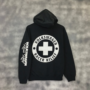Vintage Volkswagen Racer Relief Hoodie / Mooneyes Custom Made / Jumper Japan USA