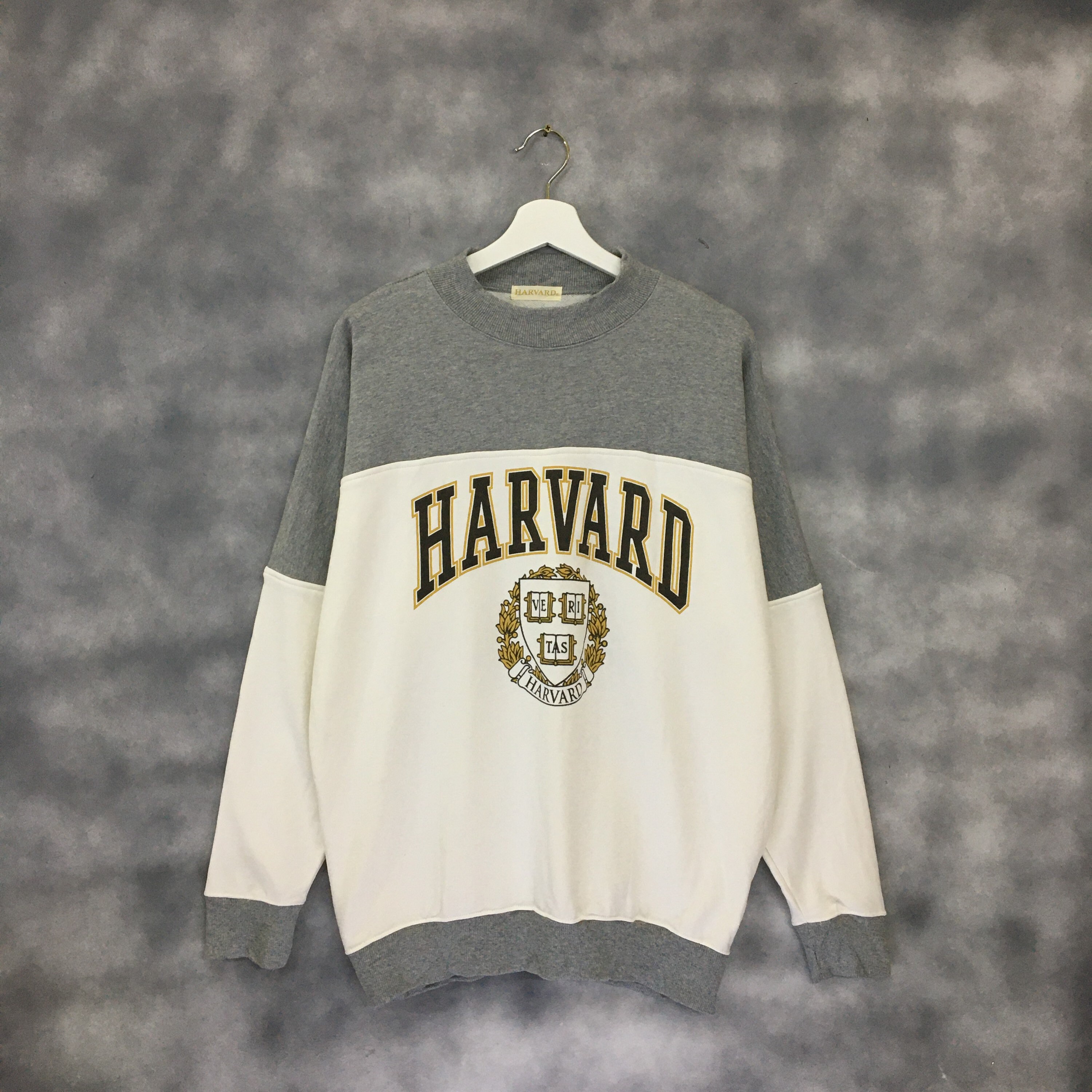 90'S Champion Harvard University College Sweatshirt, Made in USA, Men's L size, Vintage /eaa513169