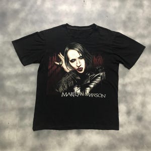 VINTAGE 90s Marilyn Manson Rock Metal Band Tees