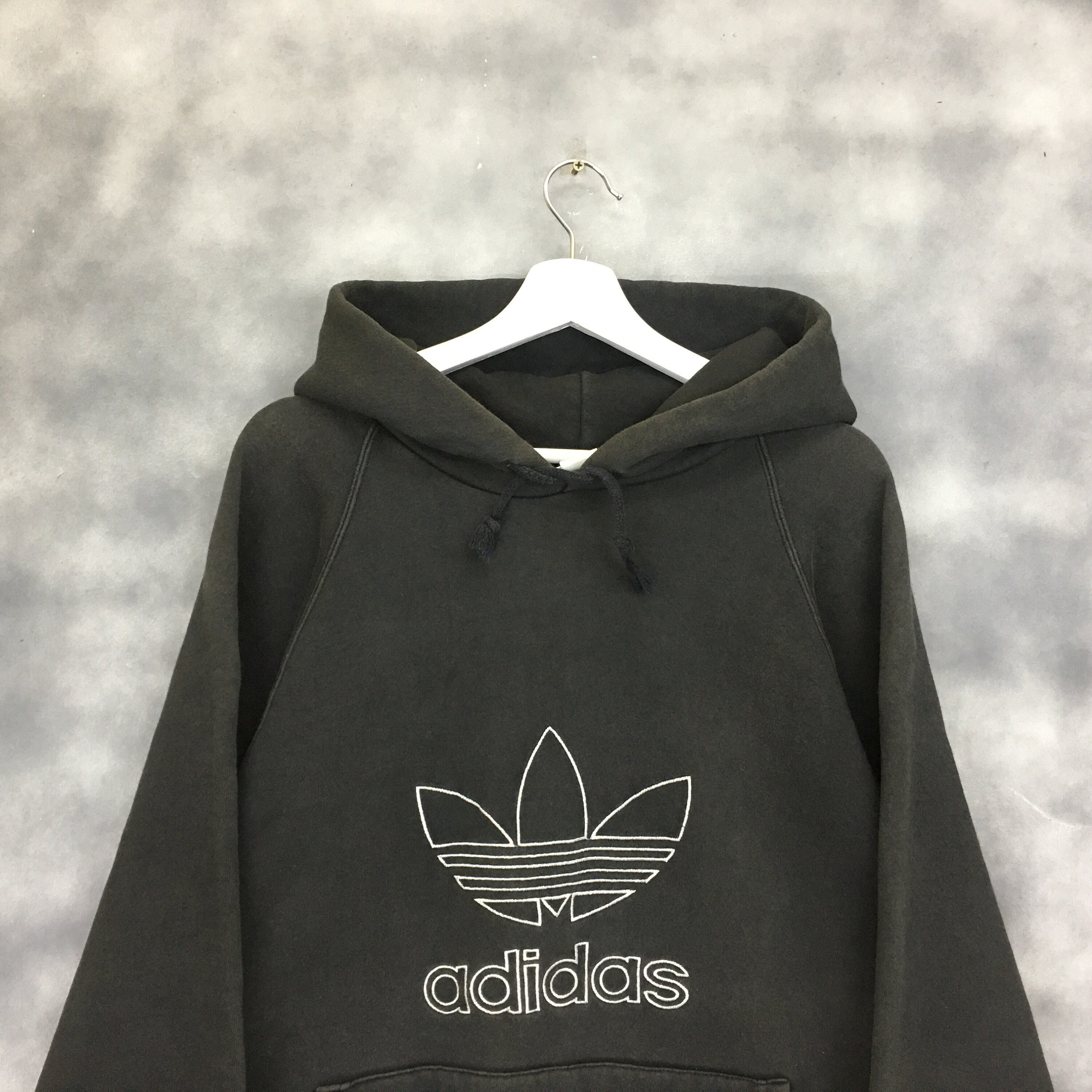 adidas originals trefoil drawn hoodie