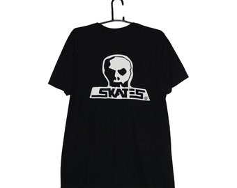 Rare !! Vintage Skull Skates Skateboard T Shirts / Thrasher Magazine Skate Streetwear / Powell Peralta / Santa Cruz