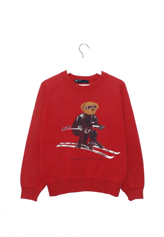 Vintage Polo Bear Sweatshirt Polo SKI by Ralph Lau