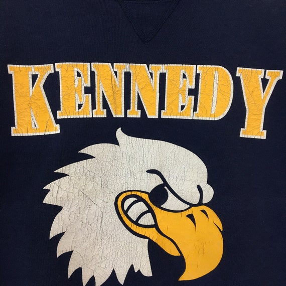 Vintage 90s John F. Kennedy Eagle Football High S… - image 3