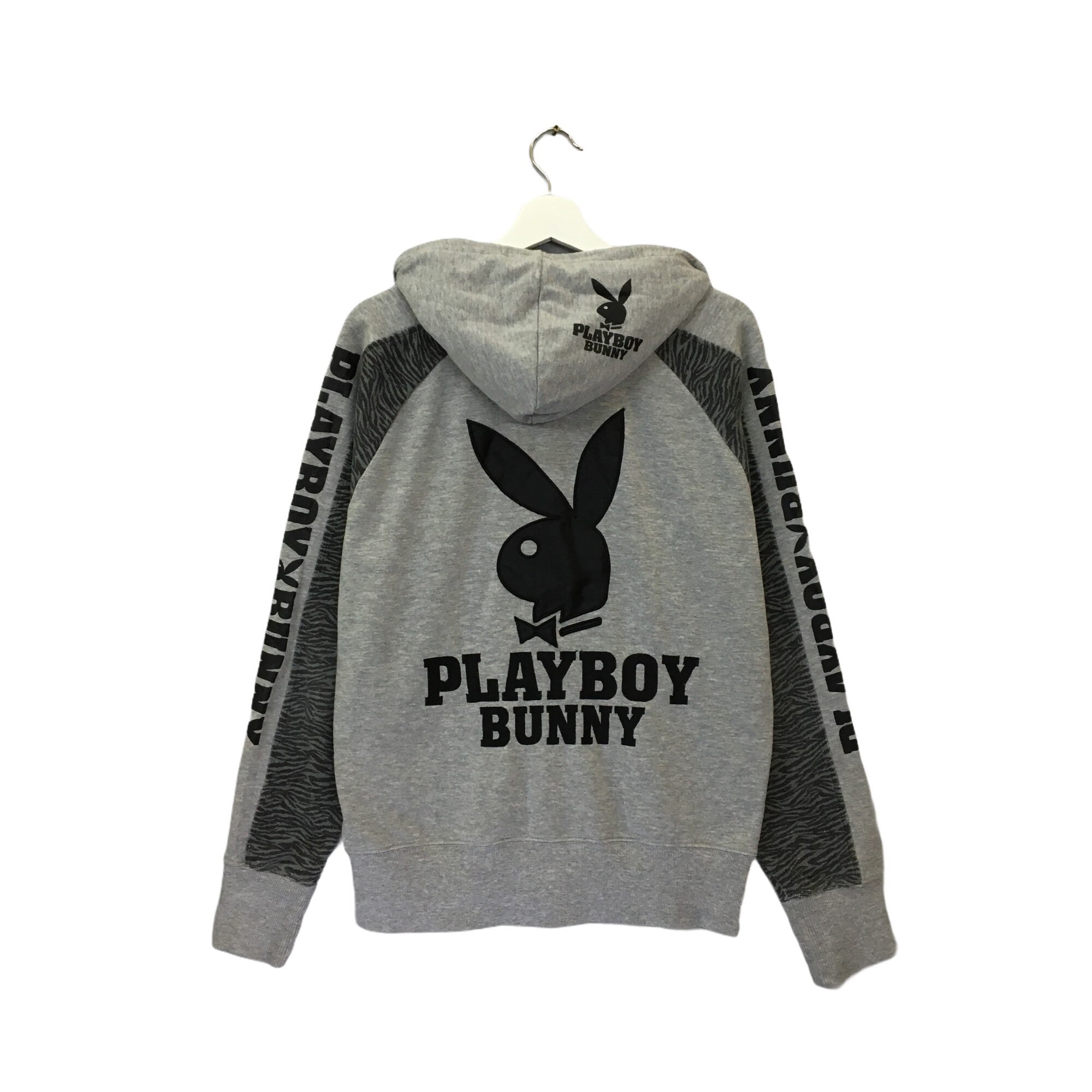 PICK Vintage Playboy Zipper Hoodie Big Bunny Leopard Stripe Etsy