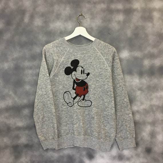 Rare !!! Vintage 80s Mickey Mouse Sweatshirt Disne