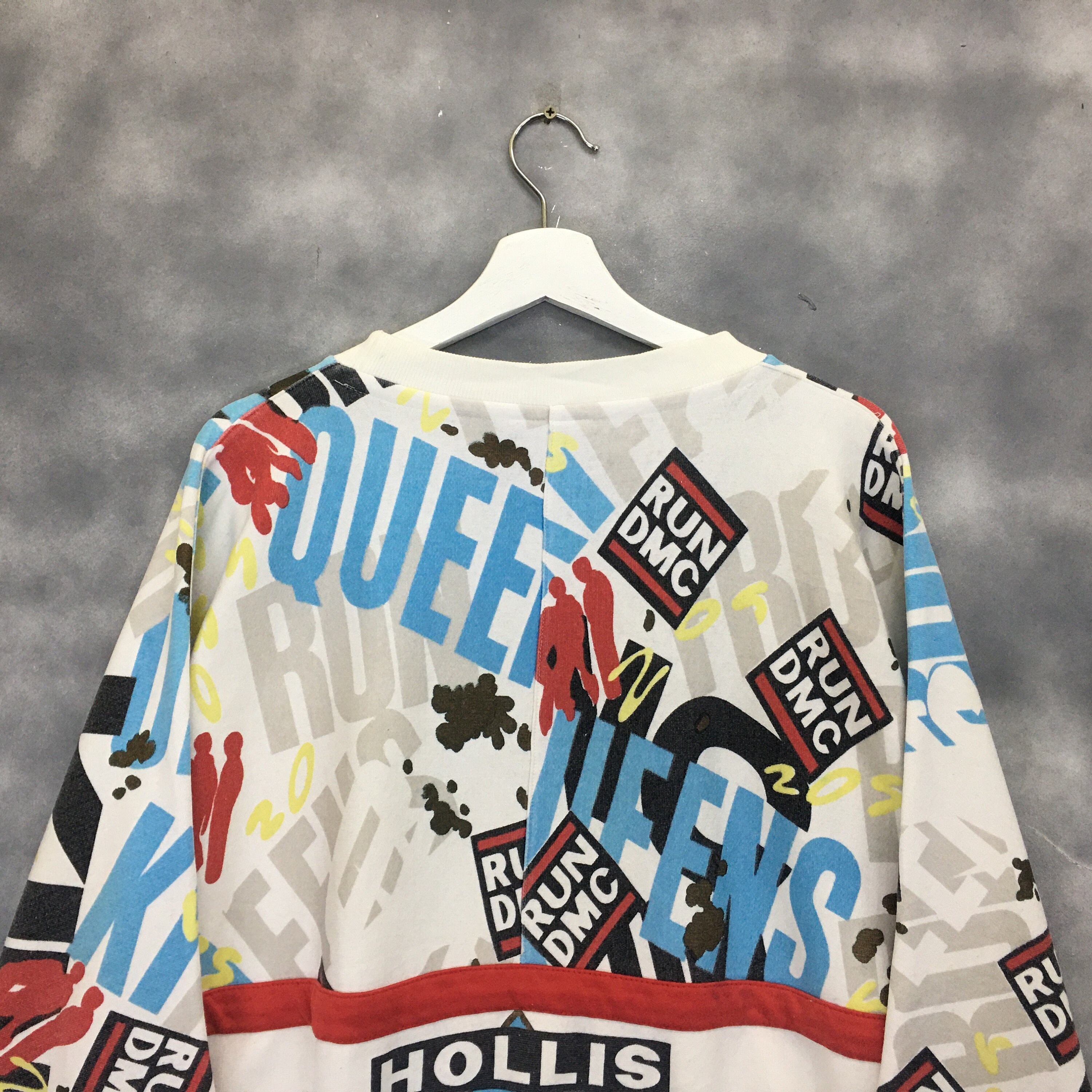 Free Shipping Rare !!! Vintage Adidas Run DMC Hollis Crew Free Shipping Rare !!! Vintage Adidas Run DMC Hollis Crew