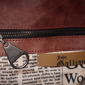 John Galliano GALLIANO Seatbelt Logo Leather Handbag — sororité.