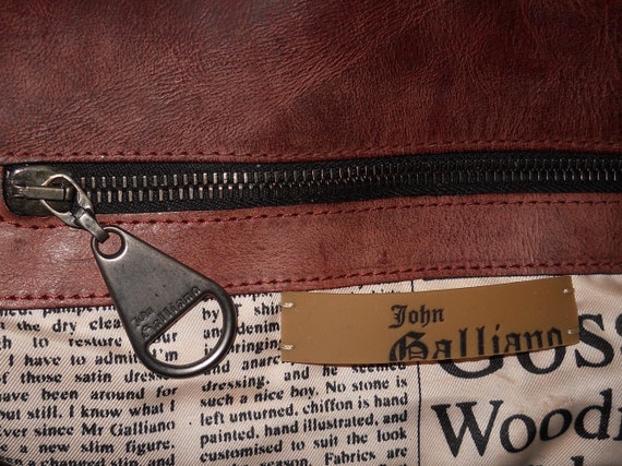 Authentic vintage John Galliano bag - genuine lea… - image 1