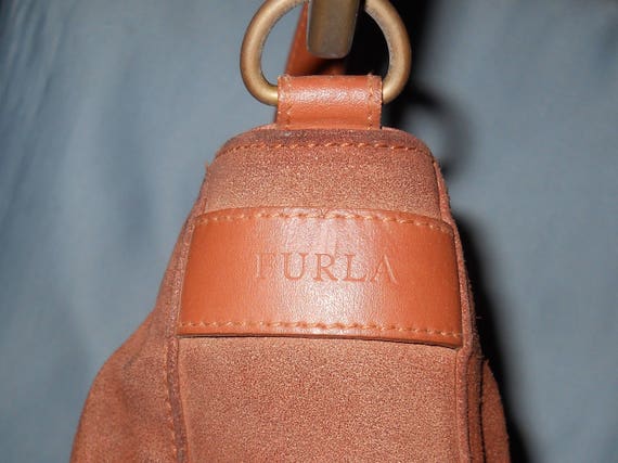 Furla Rare Vintage Large Brown Tote Bag 15”